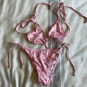 PacSun cherry bikini set
